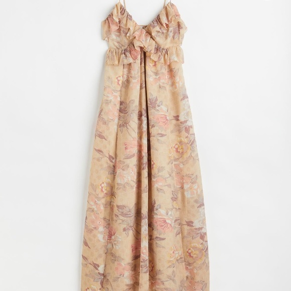 H&M flounced trimmed crepe dress from the Conscious Choice Collection - Picture 3 of 6